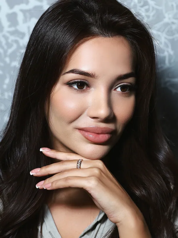 Клиентка студии I love lash после наращивания ресниц